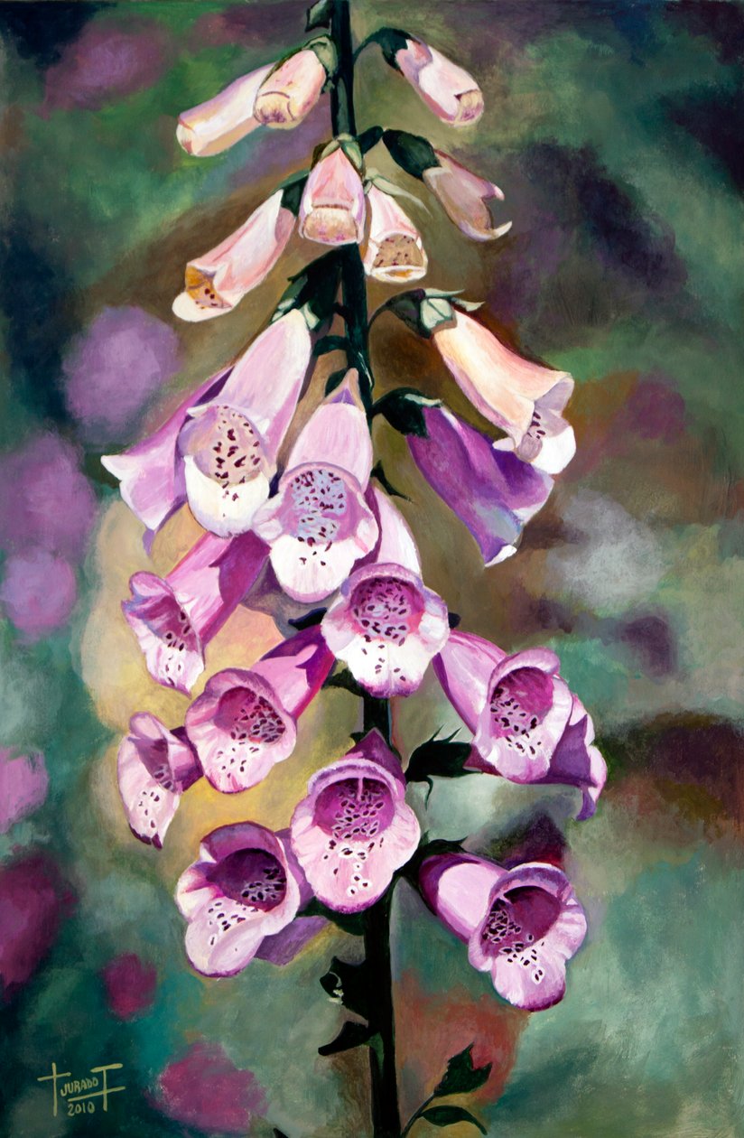 Purple Fingers, 2010 (akryl na papierze) autorstwa Cruz Jurado Traverso