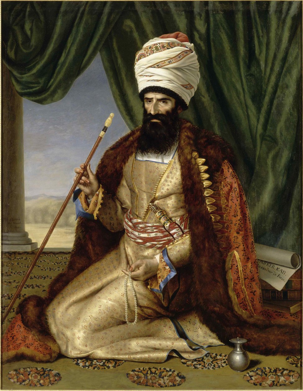 Portret Askera Khana, ambasadora Persji, w Paryżu w 1808, 1809. autorstwa Césarine Henriette Davin Mirvault