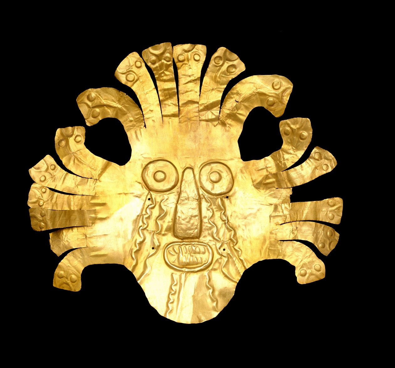 Ozdoba na głowę, 400 pne - AD 600 (złoto) autorstwa Culture Nazca