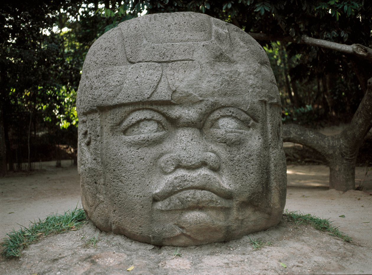 Kolosalna głowa autorstwa Culture Olmec