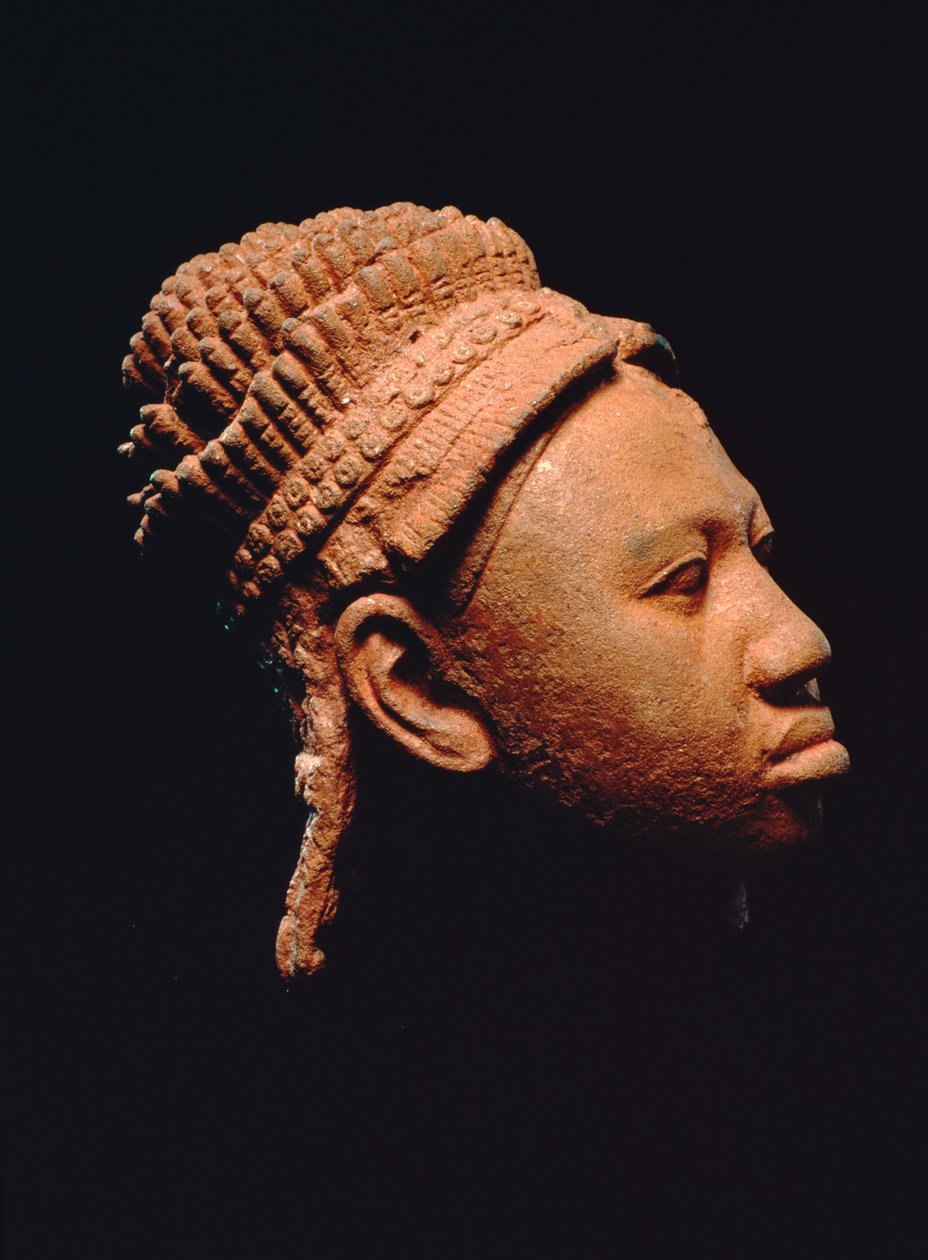 Głowa królowej Yoruba z Ita Yemoo, Ife, Nigeria autorstwa Culture Yoruba