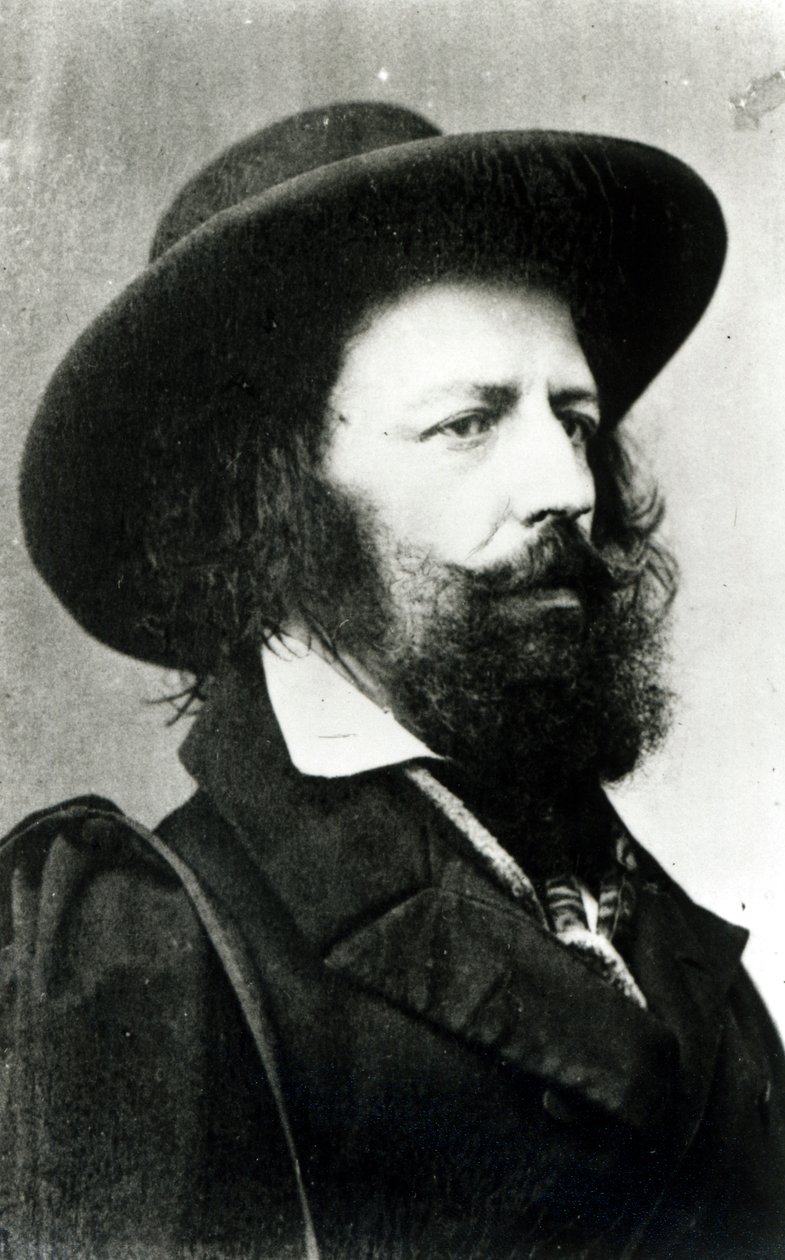 Alfred, Lord Tennyson (1809-92) sfotografowany przez Cundall i Donnes, 15 kwietnia 1861 autorstwa Cundall and Downes