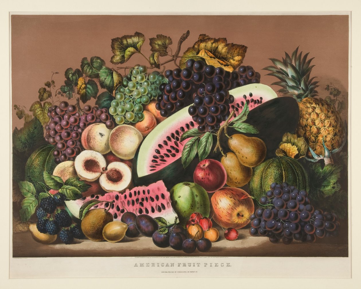 kawałek owocu amerykańskiego; Płyta 2881 autorstwa Currier and Ives