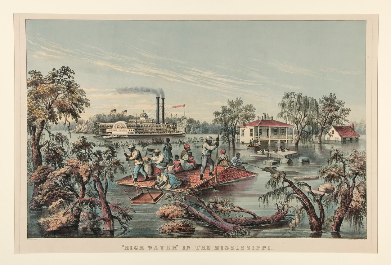 :Wysoka woda autorstwa Currier and Ives