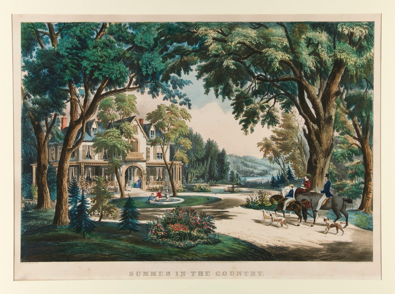 Lato na wsi autorstwa Currier and Ives