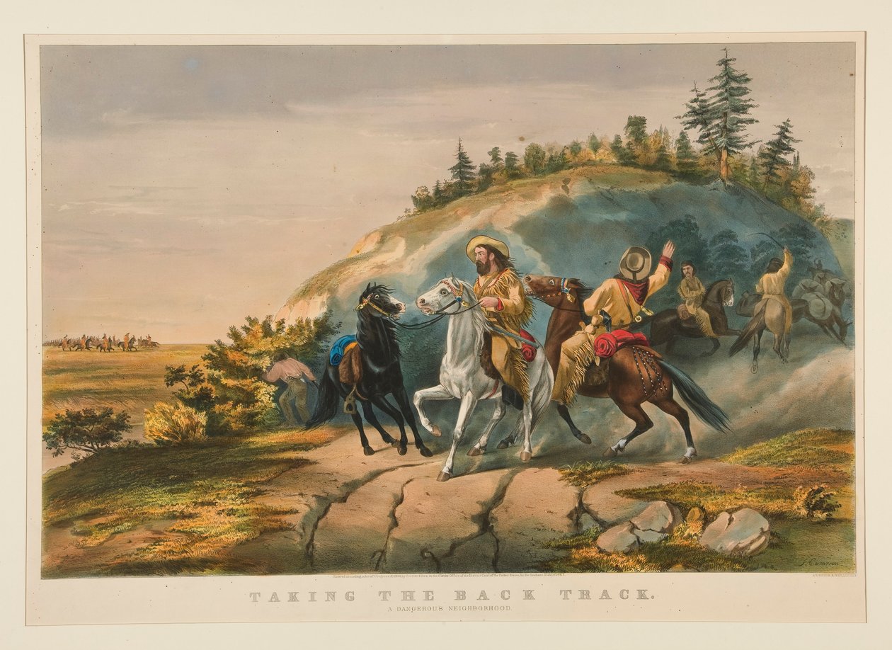 Wracając na trop / Niebezpieczne sąsiedztwo autorstwa Currier and Ives