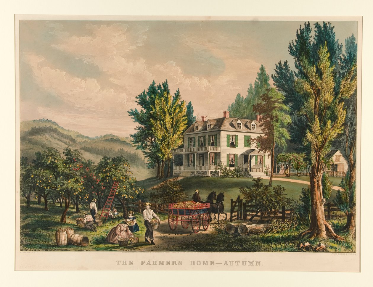 Dom Rolników - Jesień autorstwa Currier and Ives