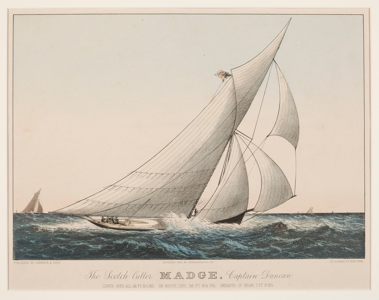 Scotch Cutter Madge, kapitan Duncan autorstwa Currier and Ives