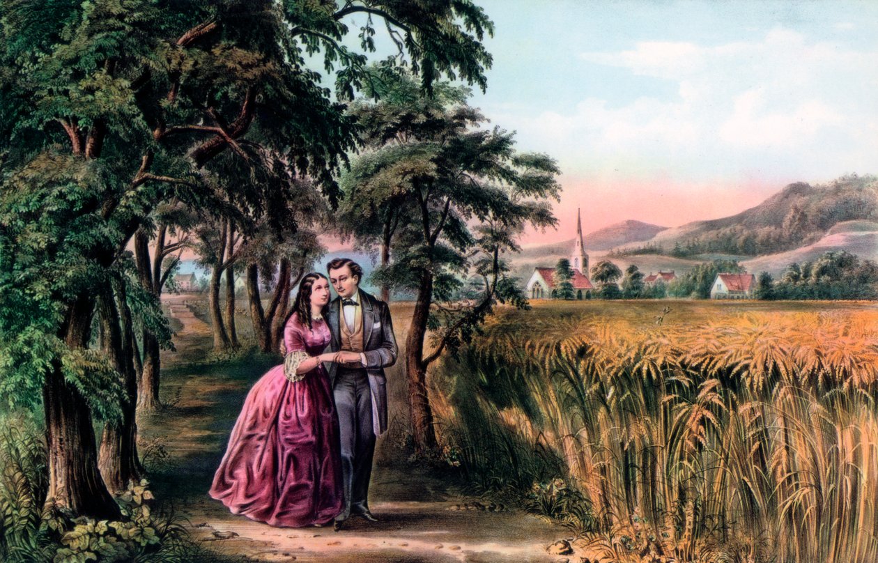Pora miłości, młodość, 1868. autorstwa Currier and Ives