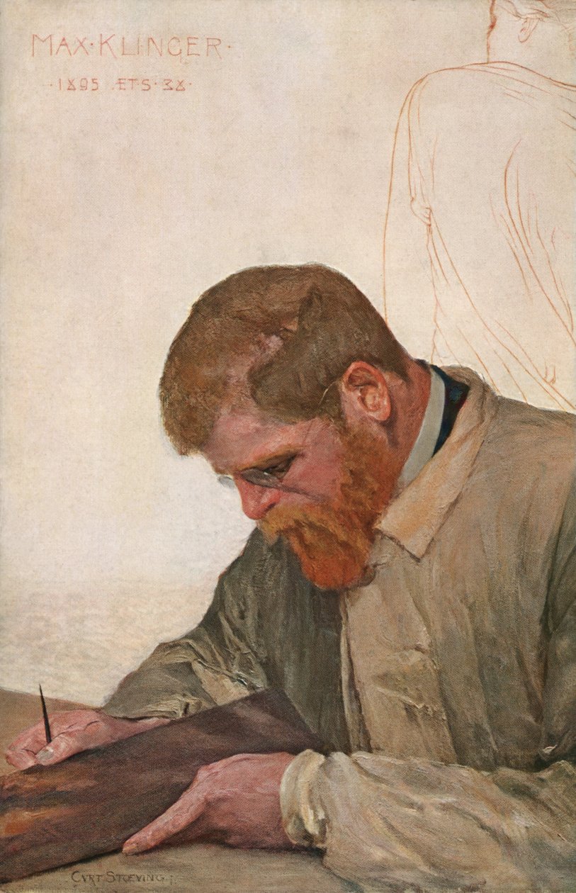 Max Klinger, ok. 1900 r. (obraz) autorstwa Curt Stoeving