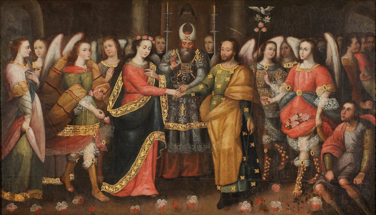 Małżeństwo Dziewicy autorstwa Cuzco School