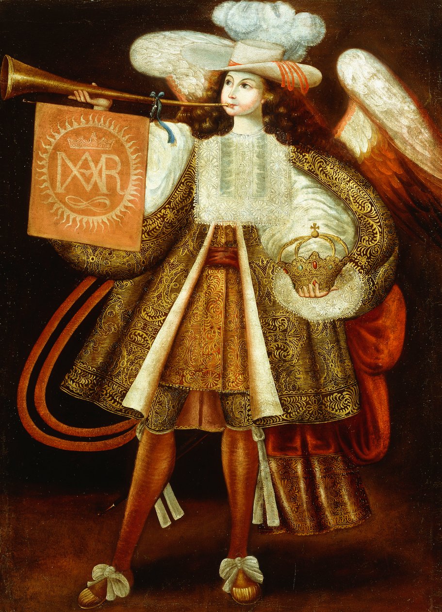 archanioł Gabriel autorstwa Cuzco School