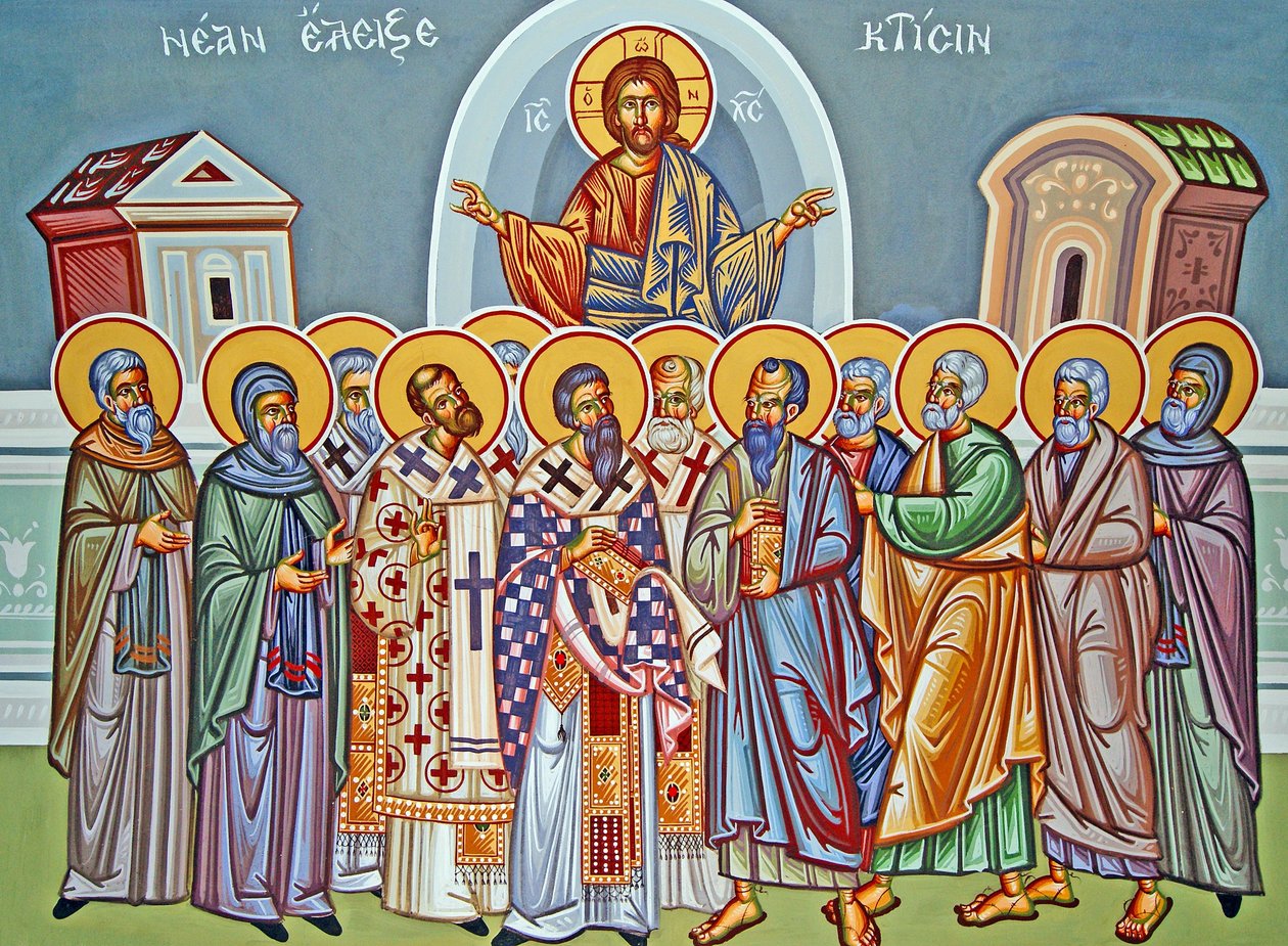 Jezus Chrystus i jego dwunastu apostołów, Cypr autorstwa Cypriot