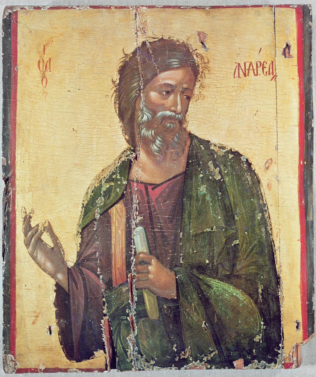 Ikona przedstawiająca św. Andrzeja autorstwa Cypriot
