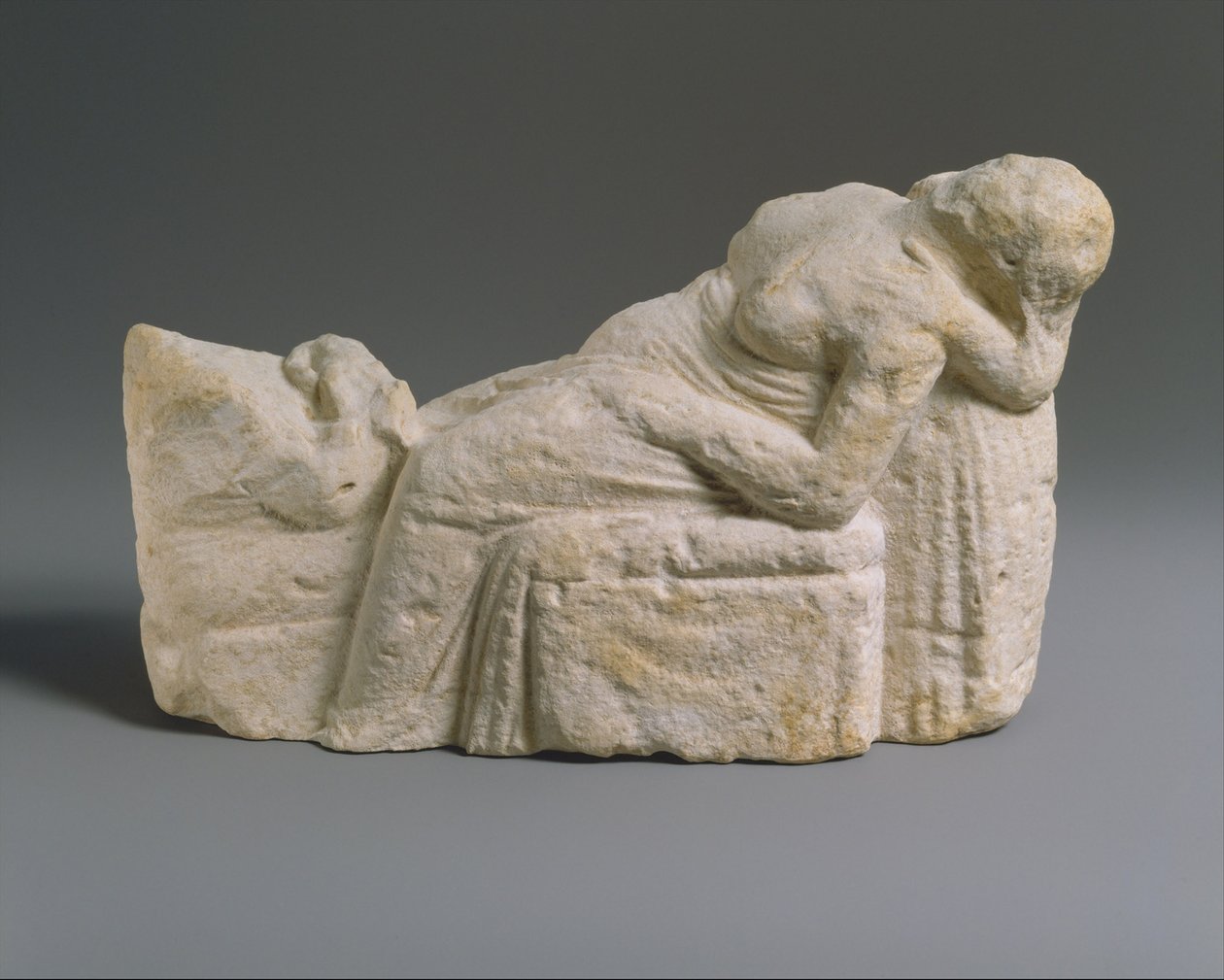 Hellenistyczny statuetka sceny porodu, c.310-30 pne (wapień) autorstwa Cypriot Cypriot