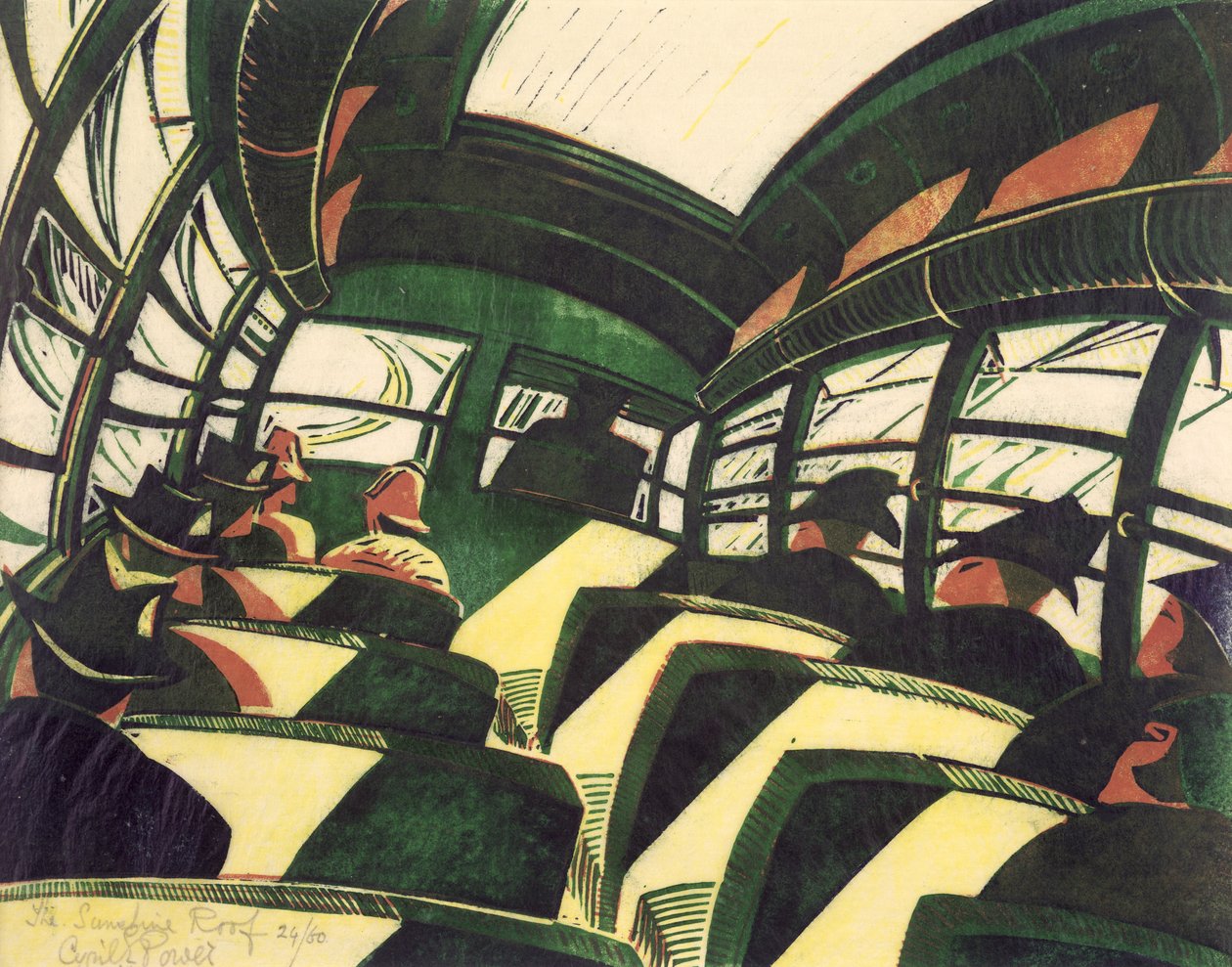 Dach słoneczny, c.1934 (lito) autorstwa Cyril Edward Power