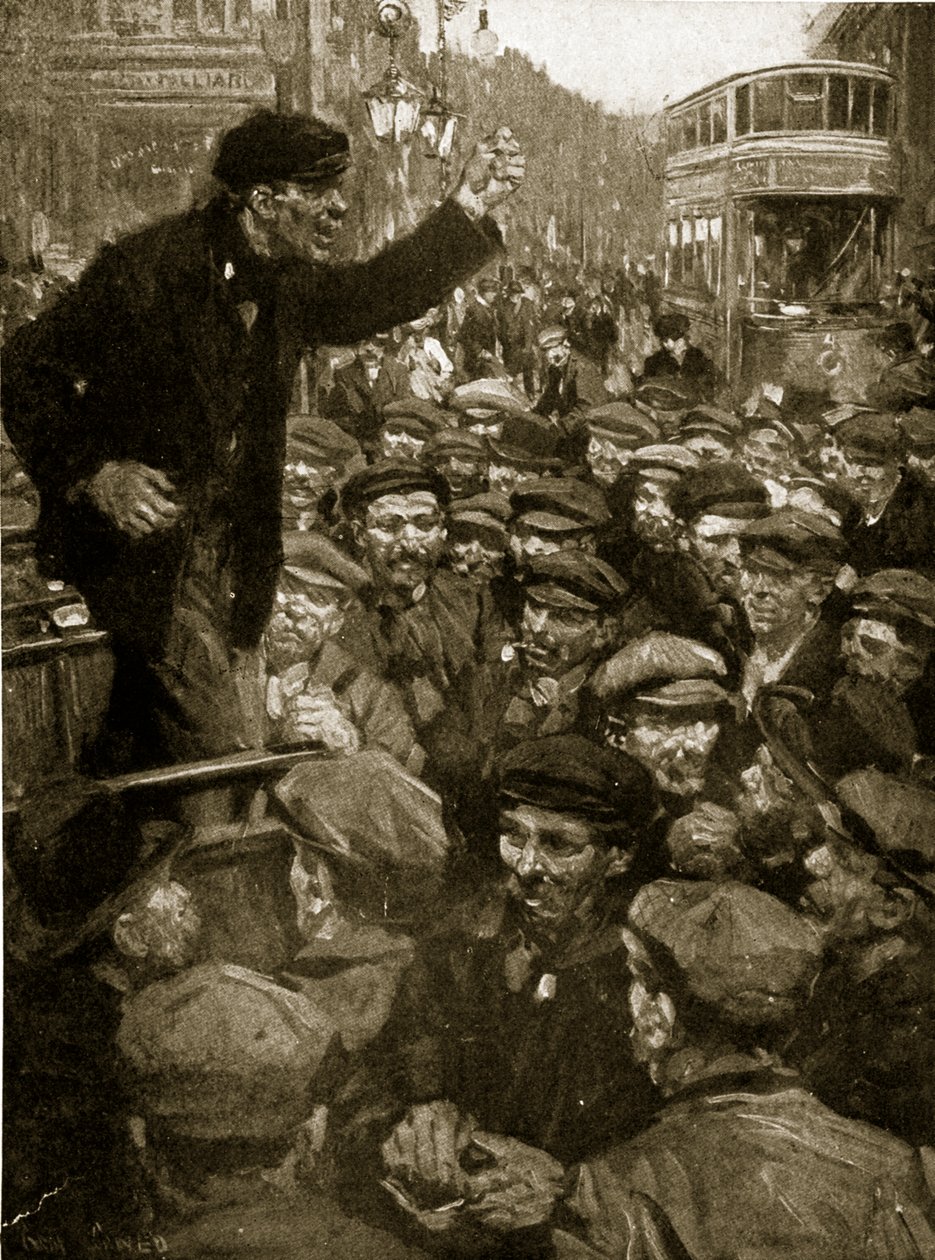 Polityka w Battersea, 1910 autorstwa Cyrus Cuneo