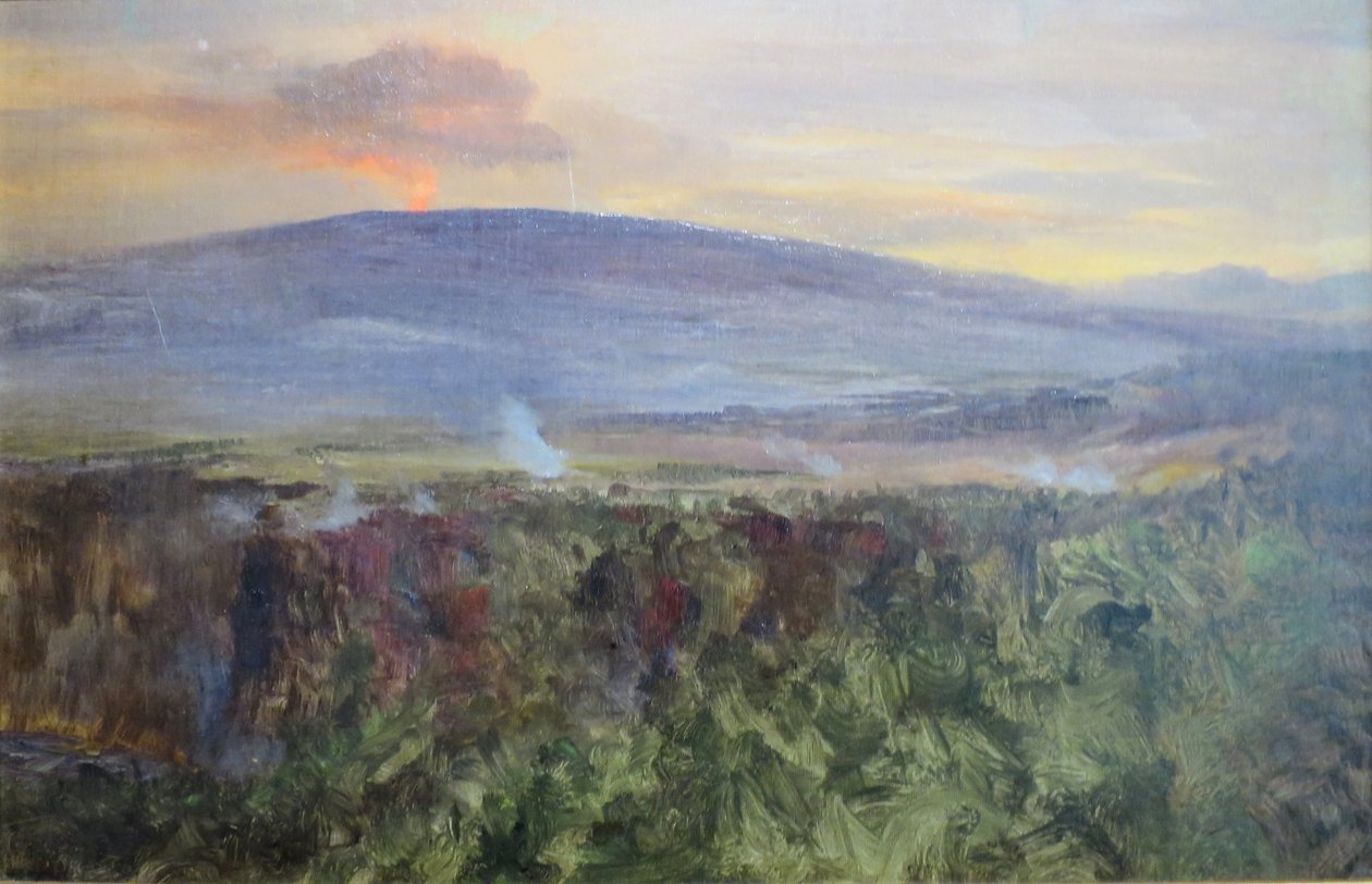 Erupcja Kilauea autorstwa D. Howard Hitchcock