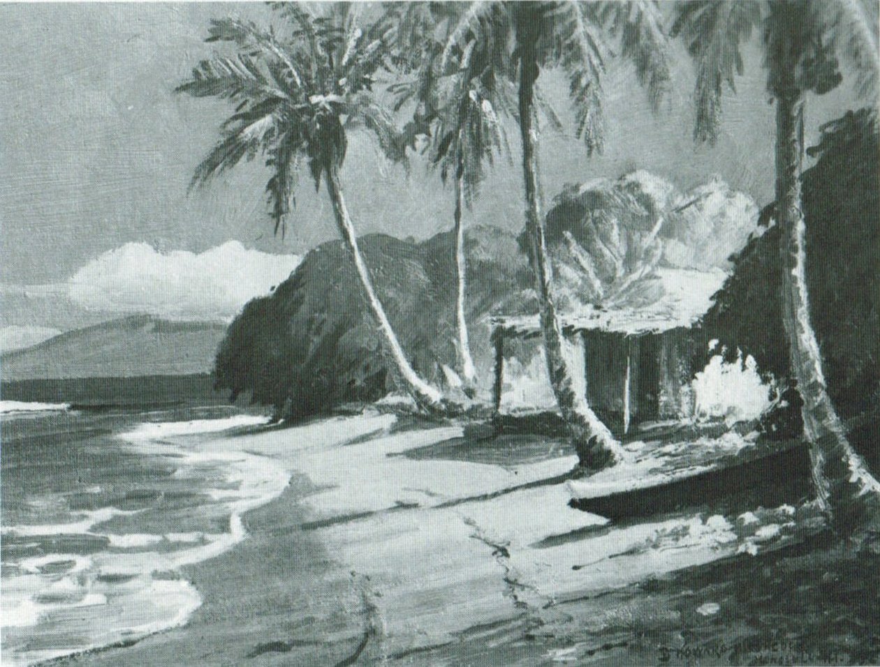 Poranne światło – Lahaina, Maui autorstwa D. Howard Hitchcock
