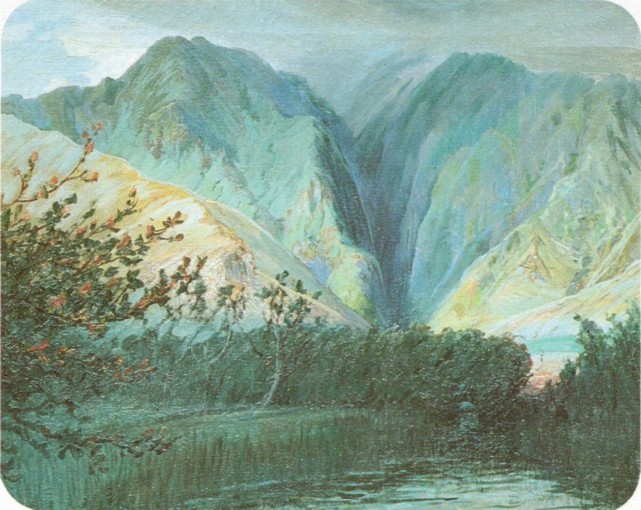 Święte Wodospady, Oahu autorstwa D. Howard Hitchcock