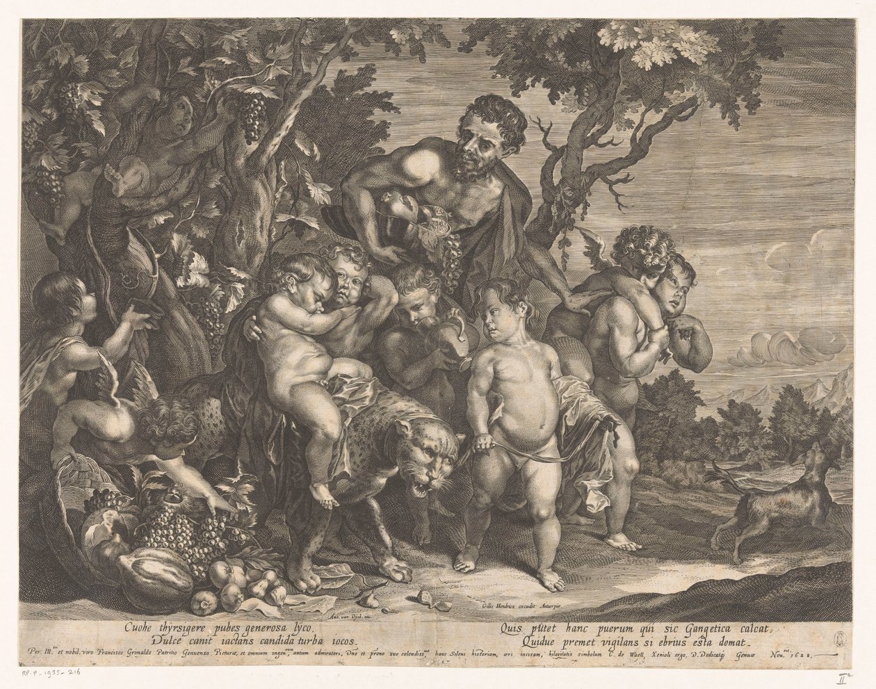 Triomf van Bachus autorstwa D. Brunn