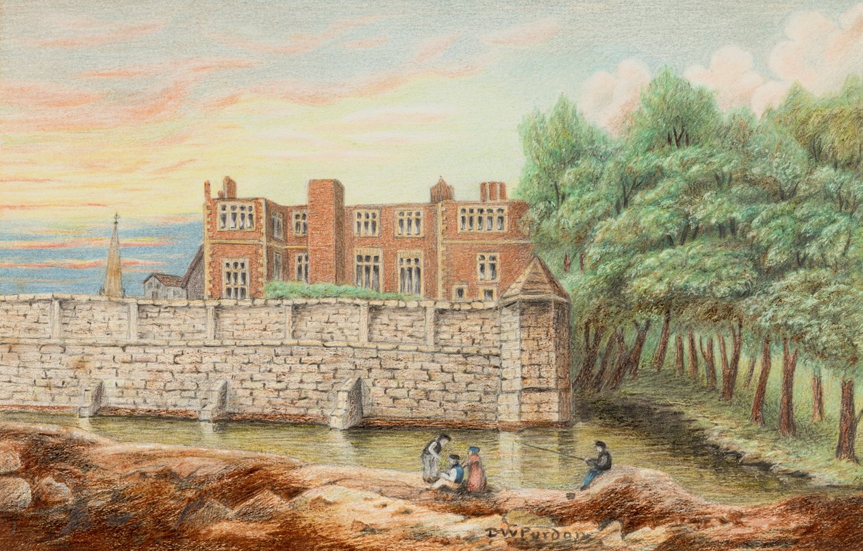 The Old Hall, Wolverhampton, 1887 r. autorstwa D. W. Purdon