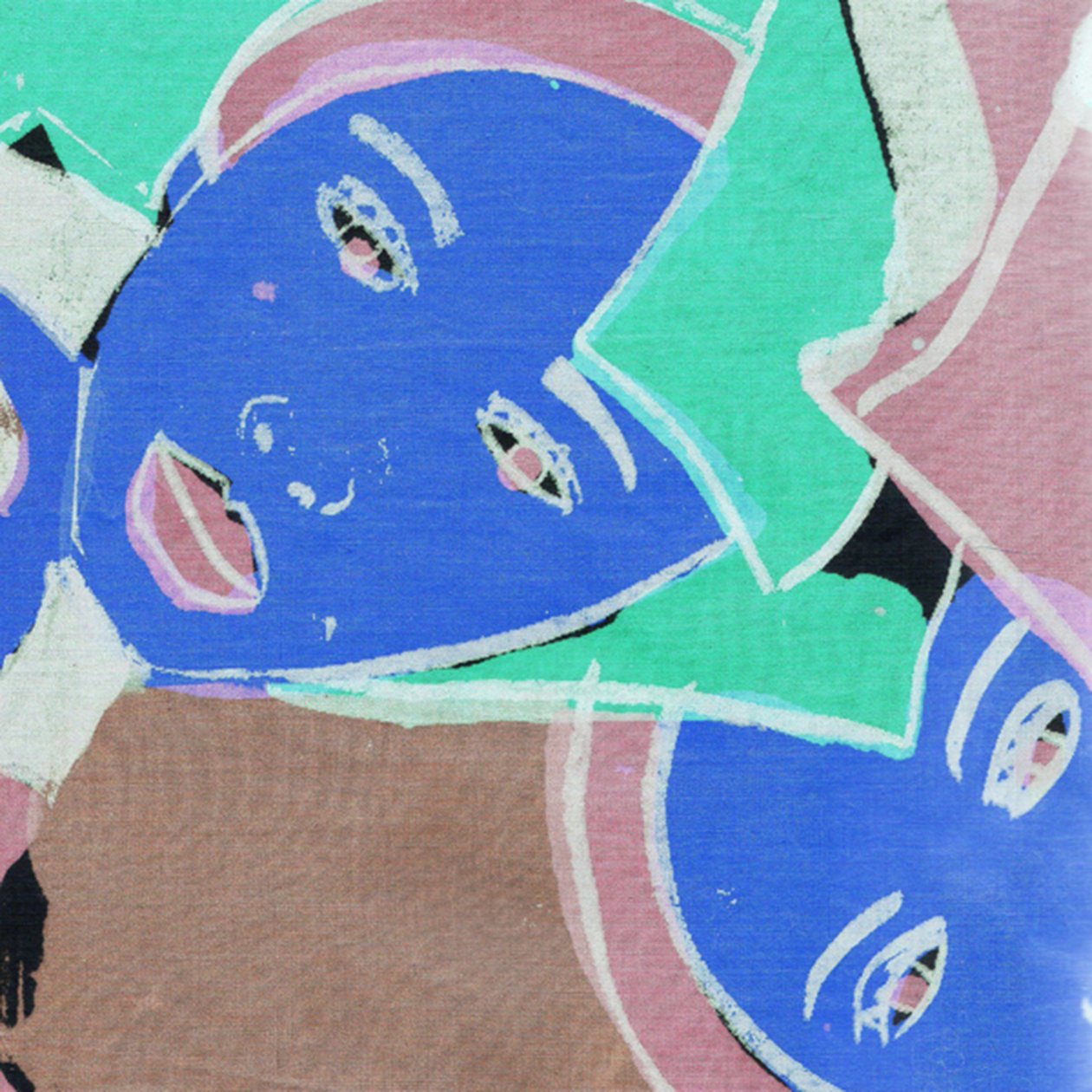 Blue Faces, 2017 (w wersji cyfrowej) autorstwa Daisy de Villeneuve