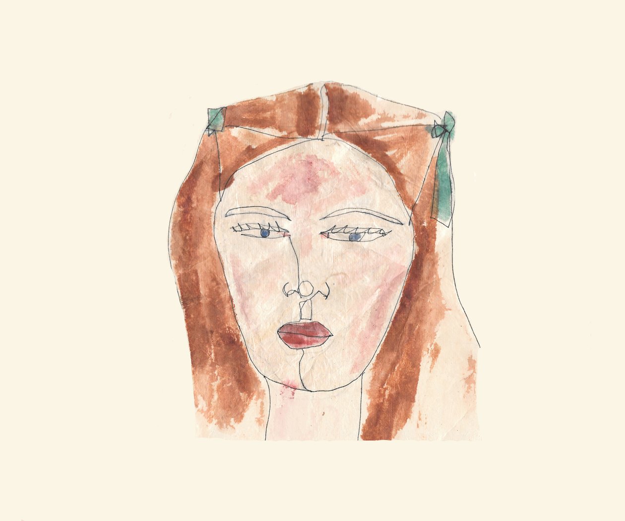 Dziewczyna (akwarela) autorstwa Daisy de Villeneuve
