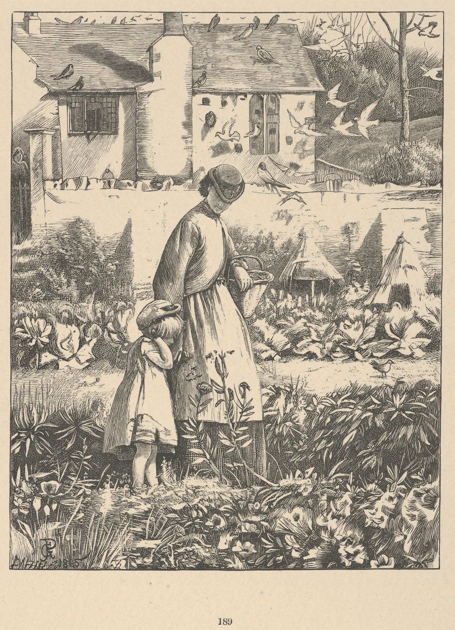 The Island Bee z Wayside Posies: Original Poems of the Country Life, 1867. autorstwa Dalziel Brothers