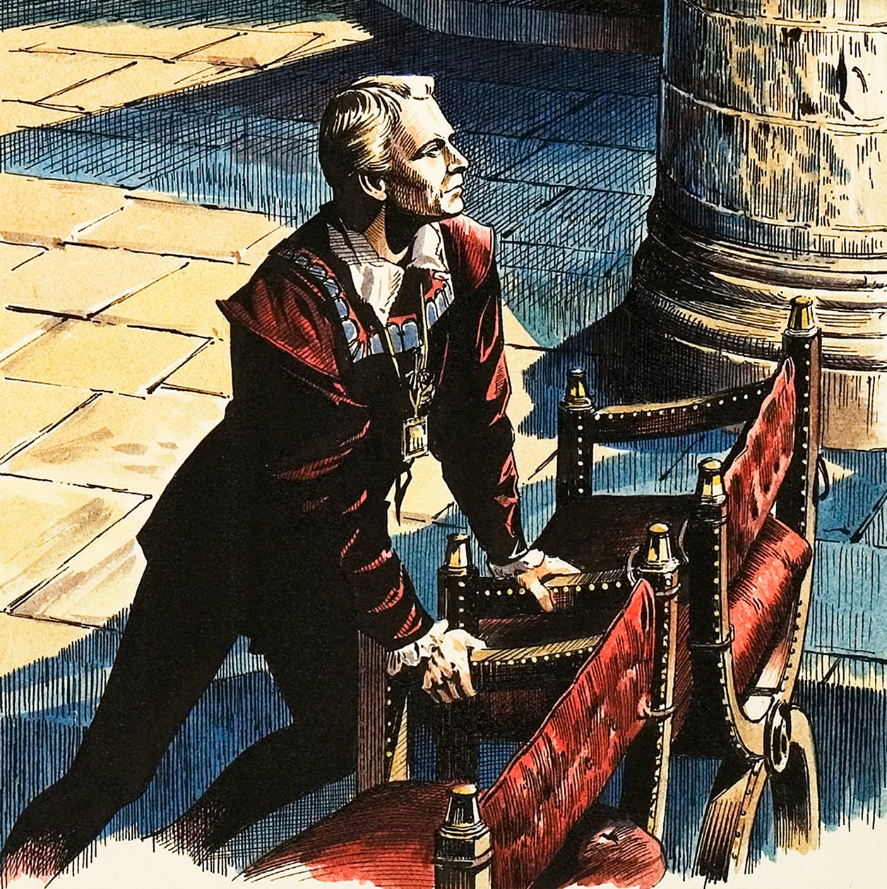Laurence Olivier jako Hamlet autorstwa Dan Escott
