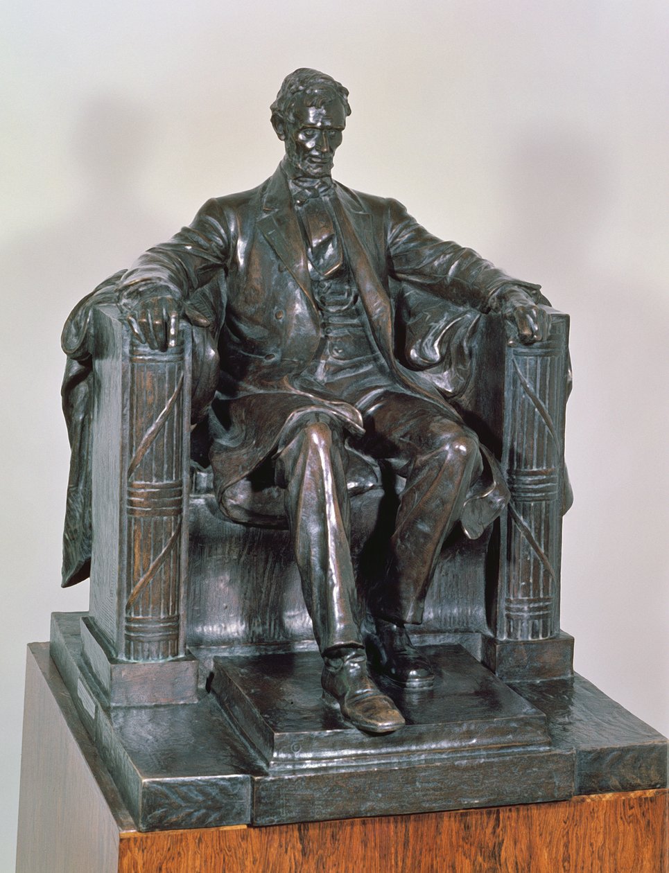 Abraham Lincoln, lata 20. (brąz) autorstwa Daniel Chester French