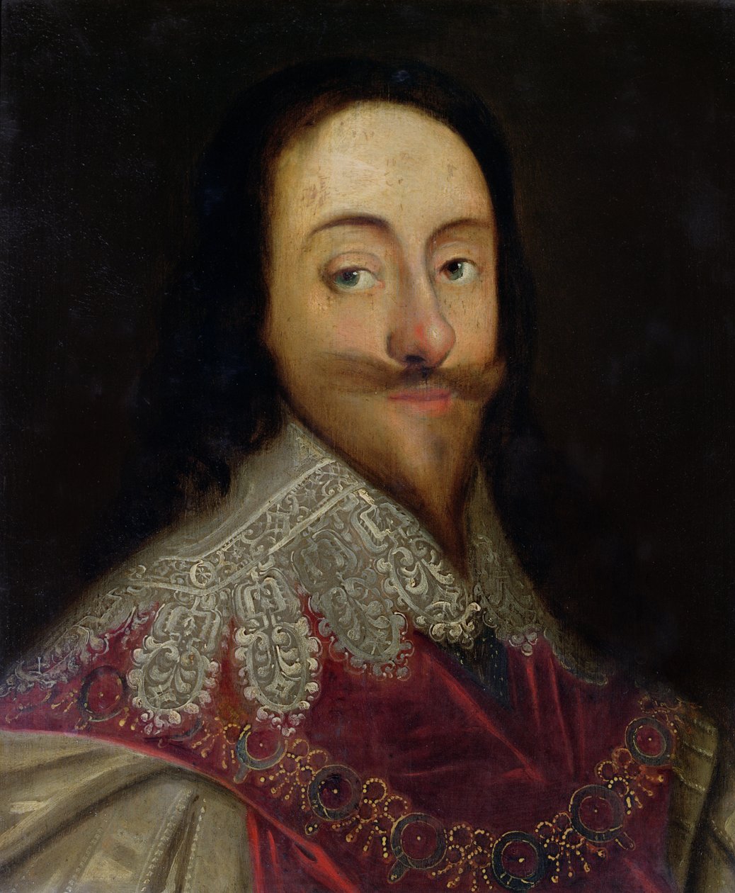 Karol I (1600-49) (panel) autorstwa Daniel Mytens