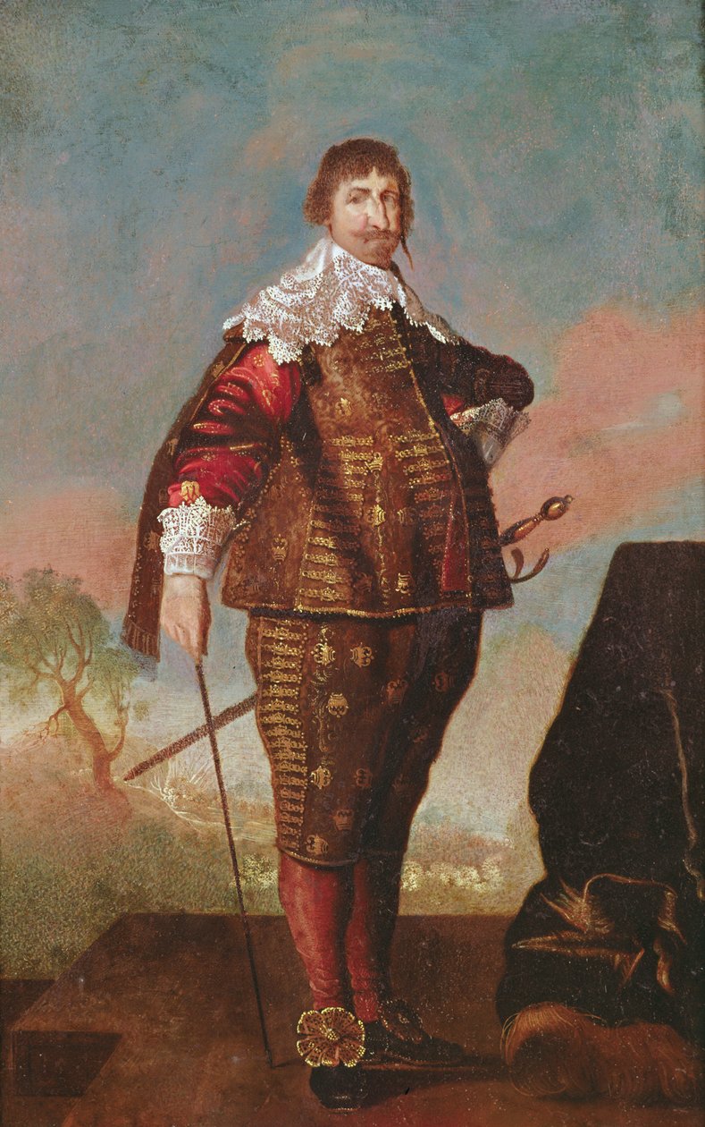 Portret króla (potencjalnie Konstantyn IV) autorstwa Daniel Mytens