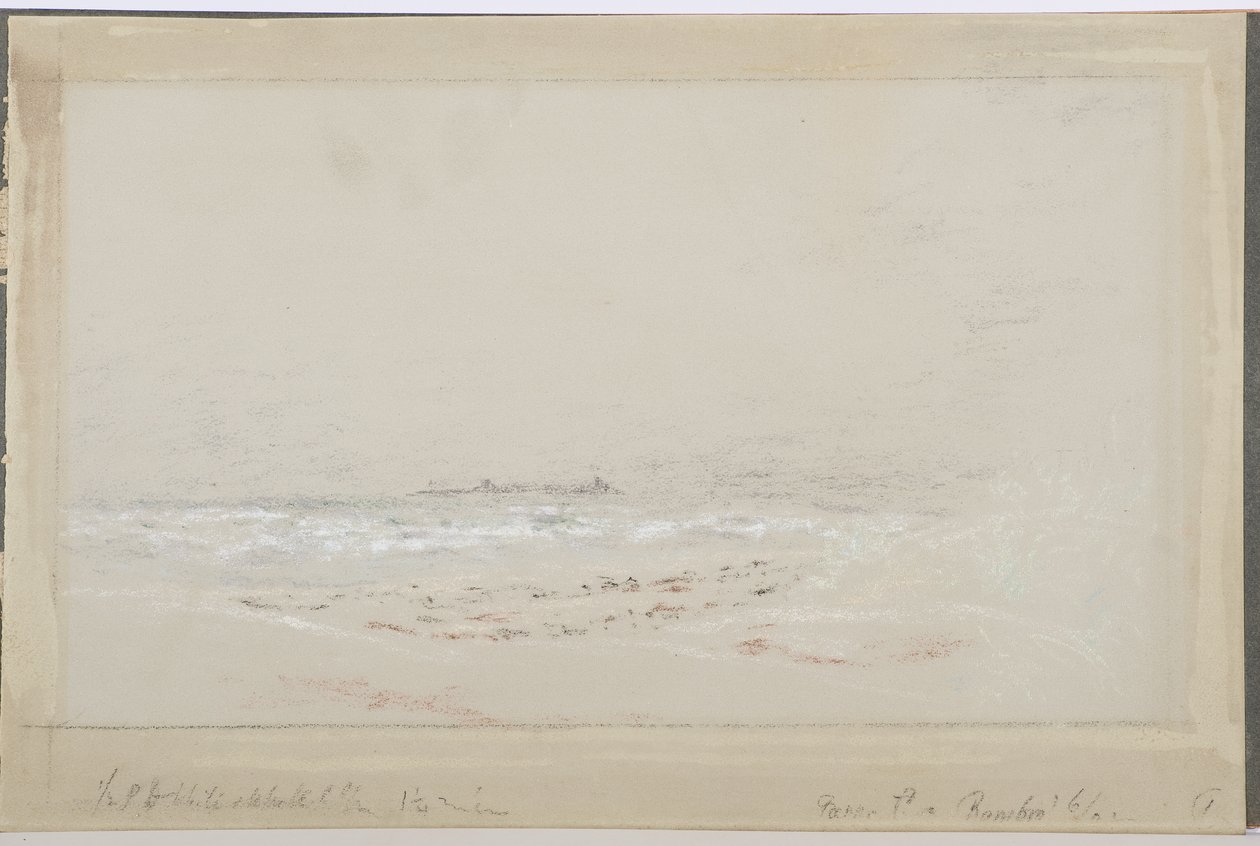 Bamburgh, 1902 (ołówek i wc na papierze) autorstwa Daniel Oliver