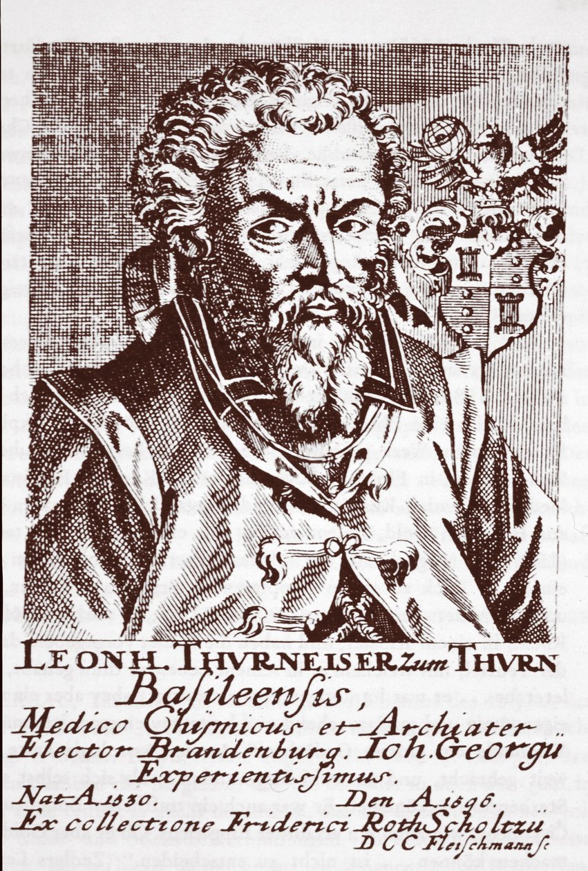 Leonhard Thurneysser zum Thurn, z Quinta Essentia, ok. 1569 autorstwa Daniel Seidel