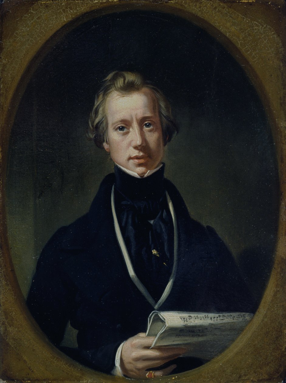 John Orlando Parry (öljy myllylevylle) kiillotusaine autorstwa Daniel (1806 70) Maclise