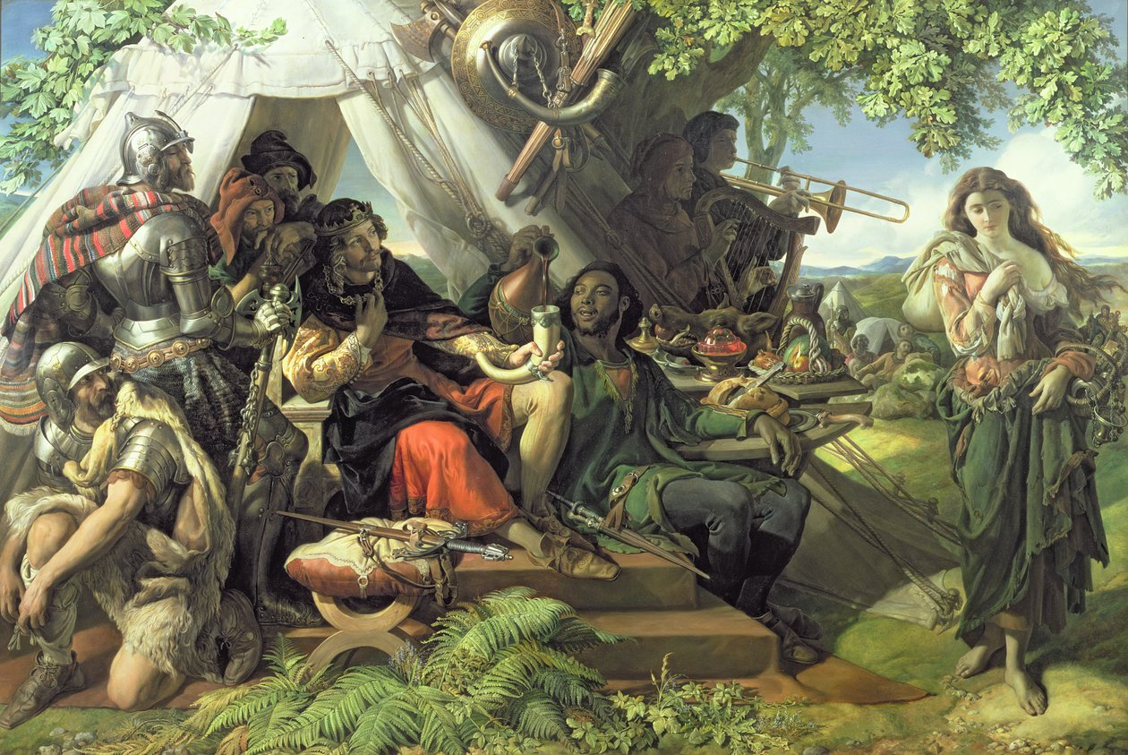 Król Cophetua i żebraczka autorstwa Daniel Maclise