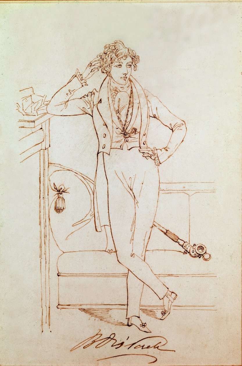 Portret Benjamina Disraeliego, brytyjskiego polityka i założyciela Partii Konserwatywnej autorstwa Daniel Maclise