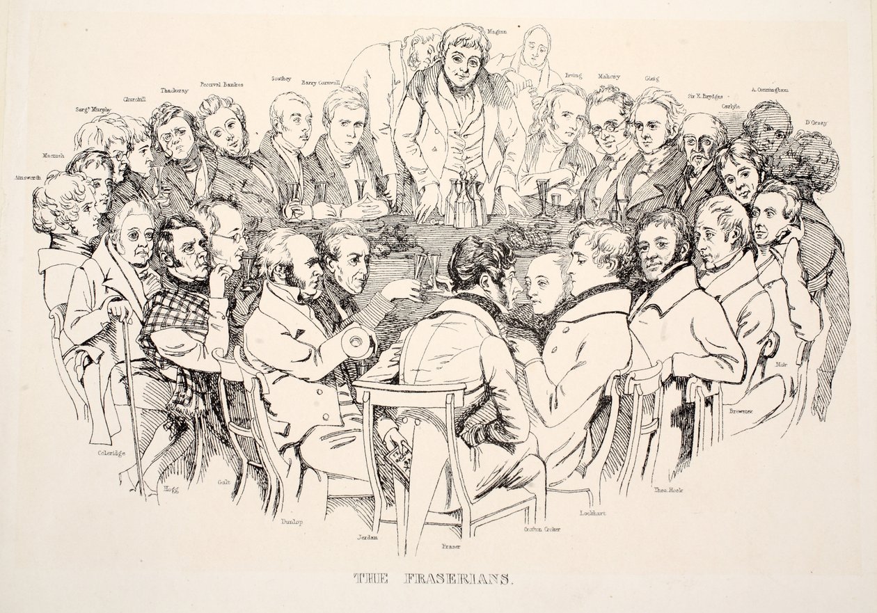 Fraserianie, wyd. 1835 (grawerowanie) autorstwa Daniel Maclise