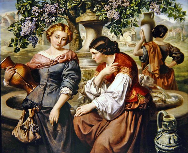 Wiejskie plotki autorstwa Daniel Maclise
