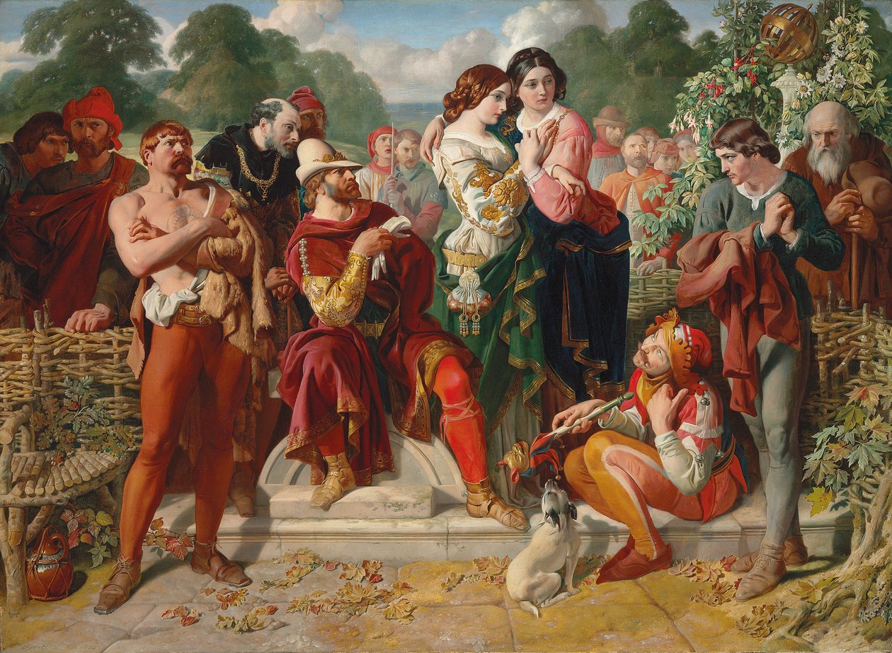Scena zapaśnicza w „Jak ci się podoba” autorstwa Daniel Maclise