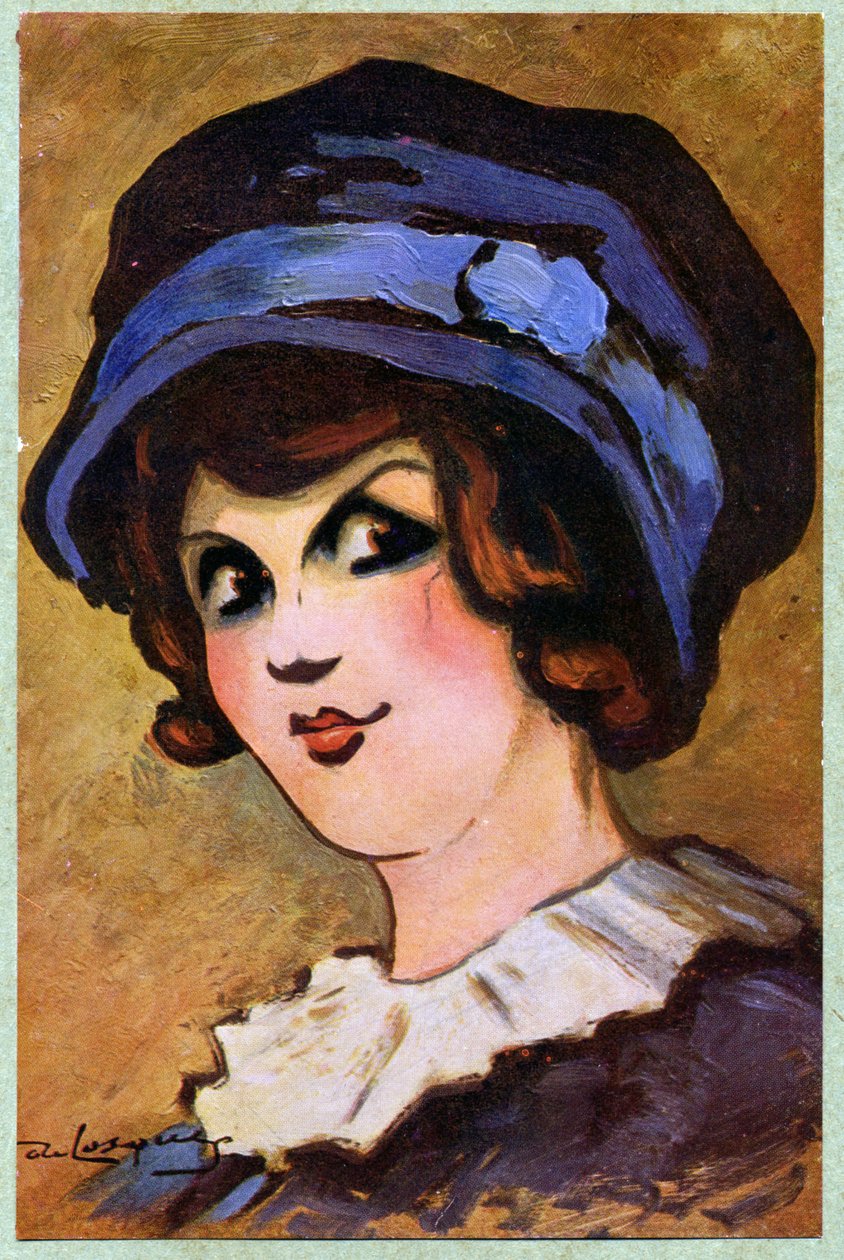 Literatura. Teatr. Francuska aktorka Eve Lavalliere. Ilustracja: Daniel de Losques w: Je Sais Tout (magazyn), Francja, październik 2011 autorstwa Daniel (1880 1915) de Losques