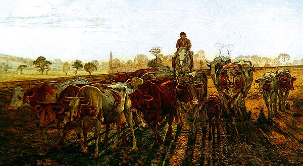 Krowy wracają do domu autorstwa Daniel Alexander Williamson