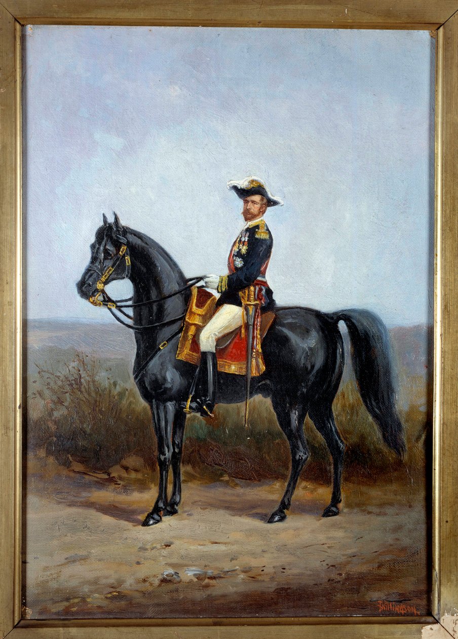 Portret konny generała Georgesa Boulangera (1837-1891), polityka Obraz Daniela Alexandra Williamsona (1822-1903) XIX w. Nd. 0,36 x 0,25 m Paryż, Musee Carnavalet autorstwa Daniel Alexander Williamson