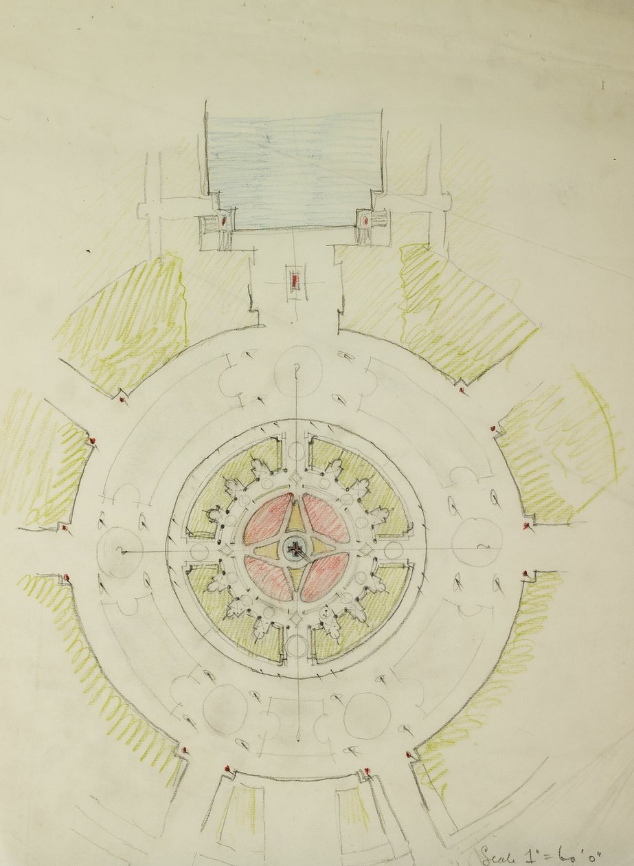 Potomac Round Point, Waszyngton, szkic planu, 1909. autorstwa Daniel Burnham