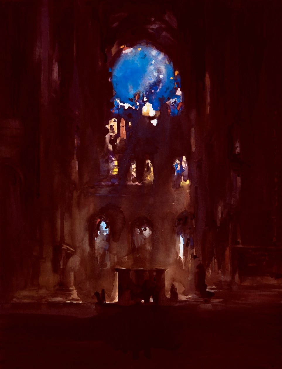 Wnętrze Notre-Dame autorstwa Daniel Cacouault