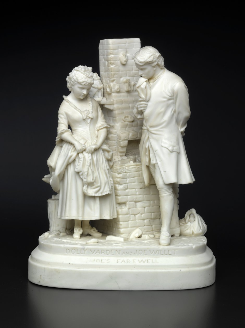 Joes Farewell, projekt 1872-73 (porcelana nieszkliwiona) autorstwa Daniel Chester French