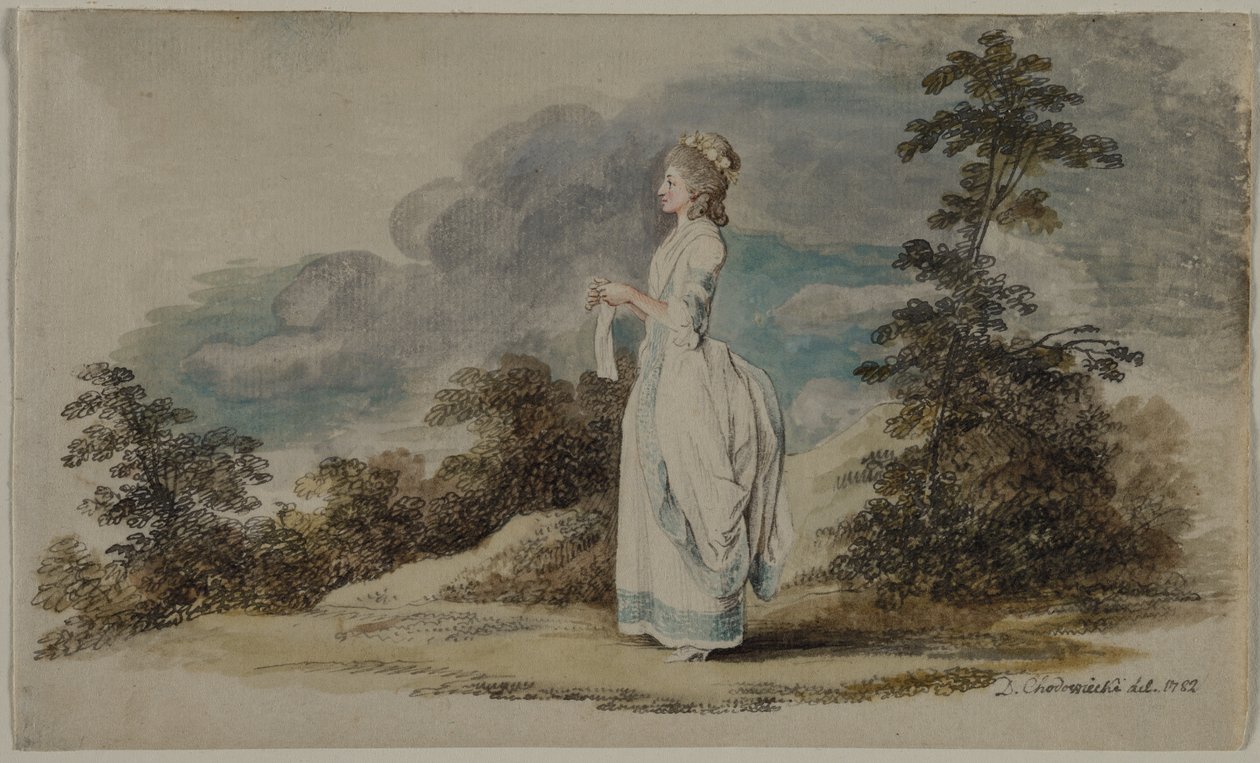 Susanne, córka artysty w wieku dwudziestu jeden lat, 1782. autorstwa Daniel Nikolaus Chodowiecki