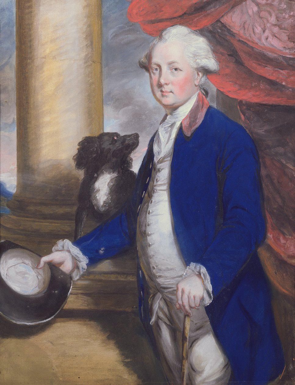 Henry (1725-1800) Lord Bridgeman (pastel) (patrz 239432 dla pary) autorstwa Daniel Gardner