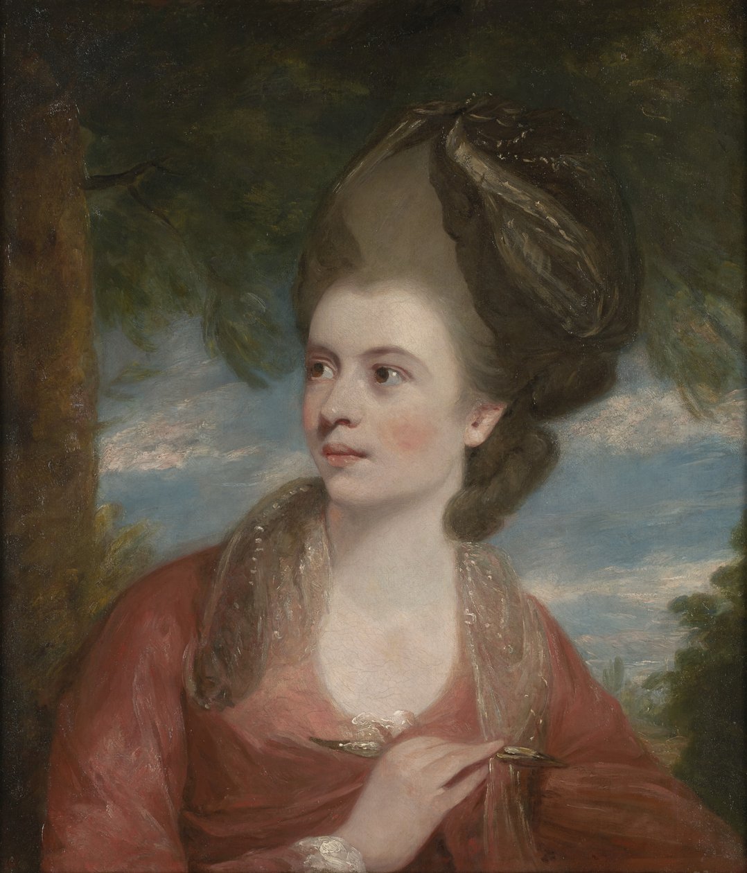 Portret malarki Angeliki Kauffmann, RA (1741-1807) autorstwa Daniel Gardner